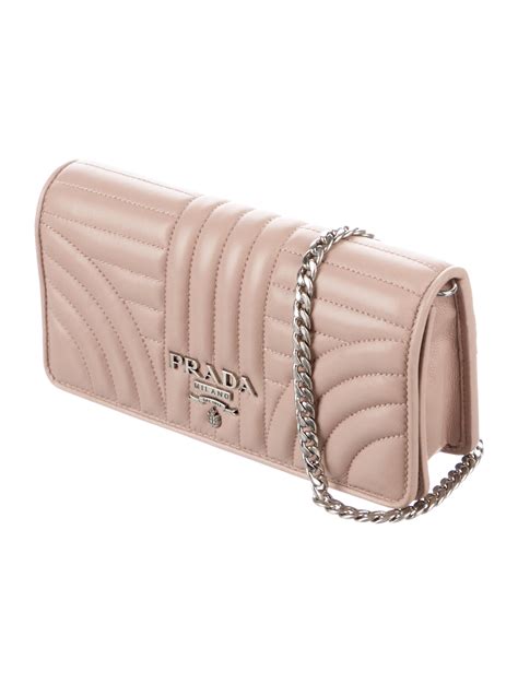 Prada Nappa Impunture Diagramme Wallet on Chain 